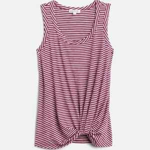 Nine Britton Levie Knot Front Knit Tee